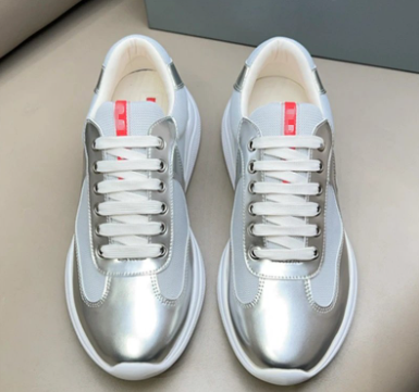 Prada Silver Sneakers