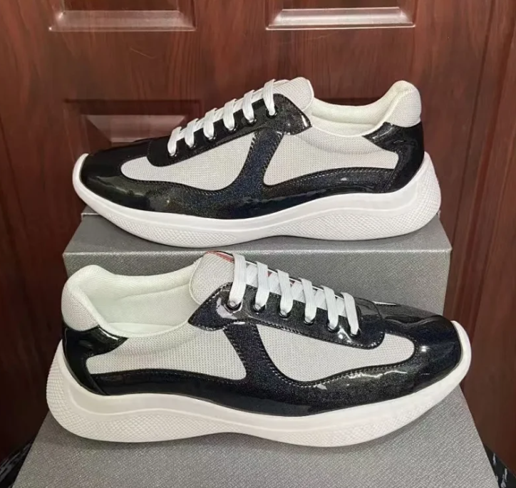 Prada Black and White Sneakers